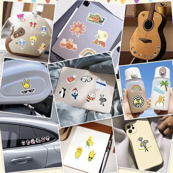 Sanrio Little Twin Stars Stickers 50 Pcs, Waterproof Vinyl Kawaii - Picture 6 of 6